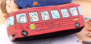 Piórnik Edibazzar Piórnik szkolny autobus saszetka szkoła tuba 5