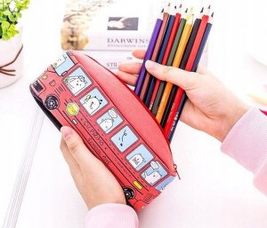 Piórnik Edibazzar Piórnik szkolny autobus saszetka szkoła tuba 6