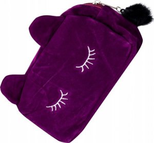 Piórnik Edibazzar Piórnik szkolny pluszowy saszetka kosmetyczka kot 2