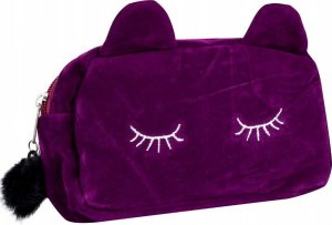 Piórnik Edibazzar Piórnik szkolny pluszowy saszetka kosmetyczka kot 3