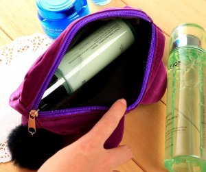 Piórnik Edibazzar Piórnik szkolny pluszowy saszetka kosmetyczka kot 5