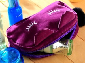 Piórnik Edibazzar Piórnik szkolny pluszowy saszetka kosmetyczka kot 6