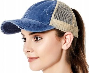 Edibazzar Czapka z daszkiem Ponytail Otwór na KITKĘ KUCYK 2