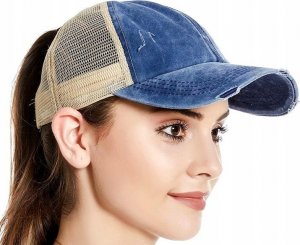 Edibazzar Czapka z daszkiem Ponytail Otwór na KITKĘ KUCYK 3