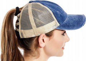 Edibazzar Czapka z daszkiem Ponytail Otwór na KITKĘ KUCYK 4