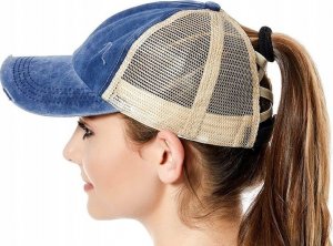 Edibazzar Czapka z daszkiem Ponytail Otwór na KITKĘ KUCYK 6