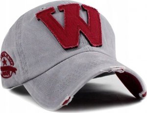 Edibazzar Jeansowa bejsbolówka Czapka z daszkiem litera W 2