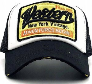 Edibazzar Jeansowa Czapka bejsbolowa daszek RETRO VINTAGE 4