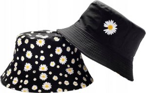 Edibazzar Kapelusz Czapka BUCKET RYBACKI dwustronn stokrotki 2