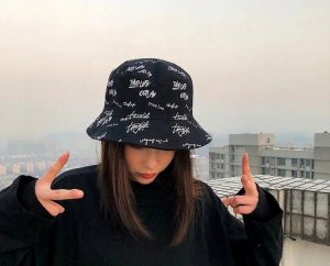 Edibazzar Kapelusz Czapka BUCKET RYBACKI dwustronny napisy 5