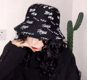 Edibazzar Kapelusz Czapka BUCKET RYBACKI dwustronny napisy 6