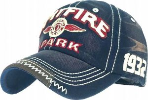 Edibazzar Czapka Męska z daszkiem Jeansowa bejsbolówka retro 6