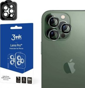 3MK Szkło hybrydowe na obiektyw aparatu 3MK Lens Protection Pro Apple iPhone 13 Pro/13 Pro Max zielony/alphine green 1