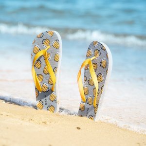Soxo Japonki Plażowe Comfort Unisex SOXO | Wesołe & Kolorowe w Piwo | Idealne na Plażę Wakacje i na Basen 4041 2