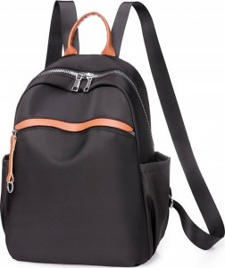 Edibazzar Czarny Plecak damski miejski sportowy pojemny 4