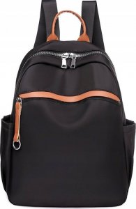 Edibazzar Czarny Plecak damski miejski sportowy pojemny 5