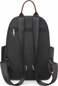 Edibazzar Czarny Plecak damski miejski sportowy pojemny 6