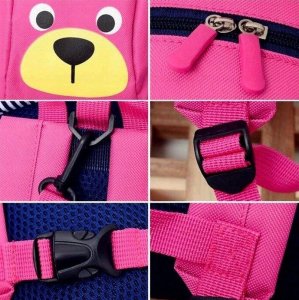 Edibazzar Plecak Miś misio dla dziecka przedszkolaka + smycz 12