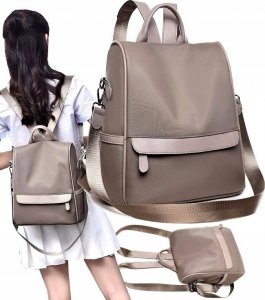 Edibazzar Plecak miejski damski szary 6