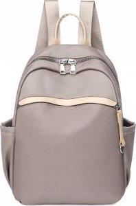 Edibazzar Szary Plecak damski miejski sportowy pojemny 4