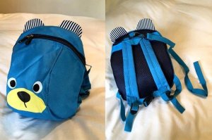 Edibazzar Plecak misio dla dziecka przedszkolaka Miś + smycz 12