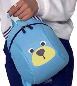 Edibazzar Plecak misio dla dziecka przedszkolaka Miś + smycz 4