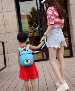 Edibazzar Plecak misio dla dziecka przedszkolaka Miś + smycz 7