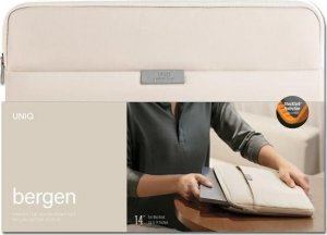 Etui Uniq Torba UNIQ Bergen laptop Sleeve 14 cali beżowy/ivory beige 9