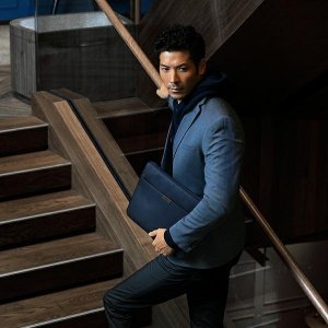 Etui Uniq Torba UNIQ Bergen laptop Sleeve 14 cali niebieski/abyss blue 7