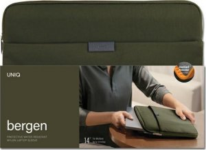 Etui Uniq Torba UNIQ Bergen laptop Sleeve 14 cali oliwkowy/olive green 7