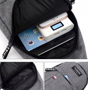 Edibazzar Męska torba sportowa Plecak na ramię miejski nerka 12