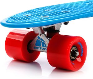 Deskorolka Meteor PLASTIKOWA neon blue/red/silver 2