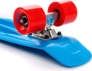 Deskorolka Meteor PLASTIKOWA neon blue/red/silver 4