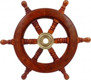 Giftdeco Drewniane Koło Sterowe 32 cm 2