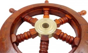 Giftdeco Drewniane Koło Sterowe 32 cm 4