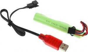 NoboKids Broń Pistolet Automat Kulki Żelowe Naboje - red 13