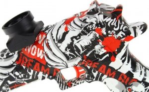 NoboKids Broń Pistolet Automat Kulki Żelowe Naboje - red 9