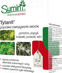 Sumin Tytanit- Poprawia Zawiązywanie Owoców Pomidora, Papryki, Truskawki, Porzeczki i Wiśni 10 ml 1
