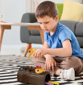 Gra Złap Robaczka Dzięcioł Magnetyczny Robak 11