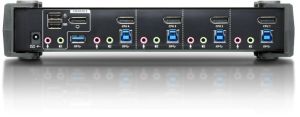 Przełącznik Aten ATEN PRZEŁĄCZNIK KVM CS1924-AT-G 4-PORTOWY USB 3.0 4K DISPLAYPORT (CS1924-AT-G) - KVVATEPRZ0008 2