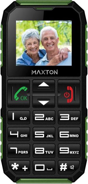 Telefon komórkowy Maxcom Maxton Classic M60 Czarno-zielony 1