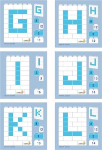 Instrukcje 1:1 Little Architekt Litery i Cyfry 17 szt. 2