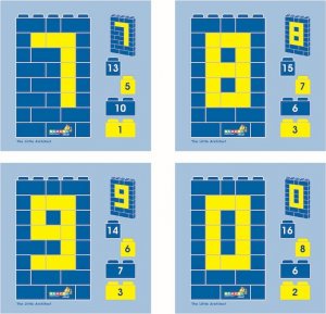 Instrukcje 1:1 Little Architekt Litery i Cyfry 17 szt. 6