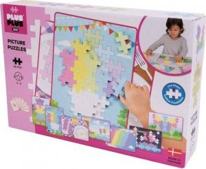 Klocki PlusPlus Big Pastel 60 el. - puzzle obrazkowe 1