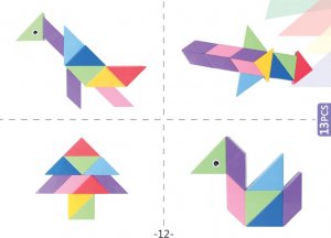 Klocki Magnetyczny Tangram - Magic Tangram 100el. 11