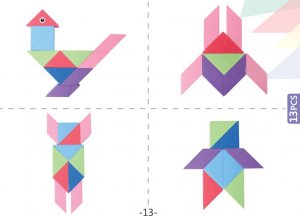Klocki Magnetyczny Tangram - Magic Tangram 100el. 12