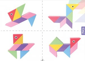 Klocki Magnetyczny Tangram - Magic Tangram 100el. 18