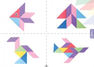 Klocki Magnetyczny Tangram - Magic Tangram 100el. 19