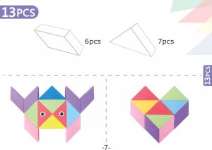Klocki Magnetyczny Tangram - Magic Tangram 100el. 2