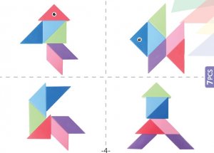 Klocki Magnetyczny Tangram - Magic Tangram 60 el. 3